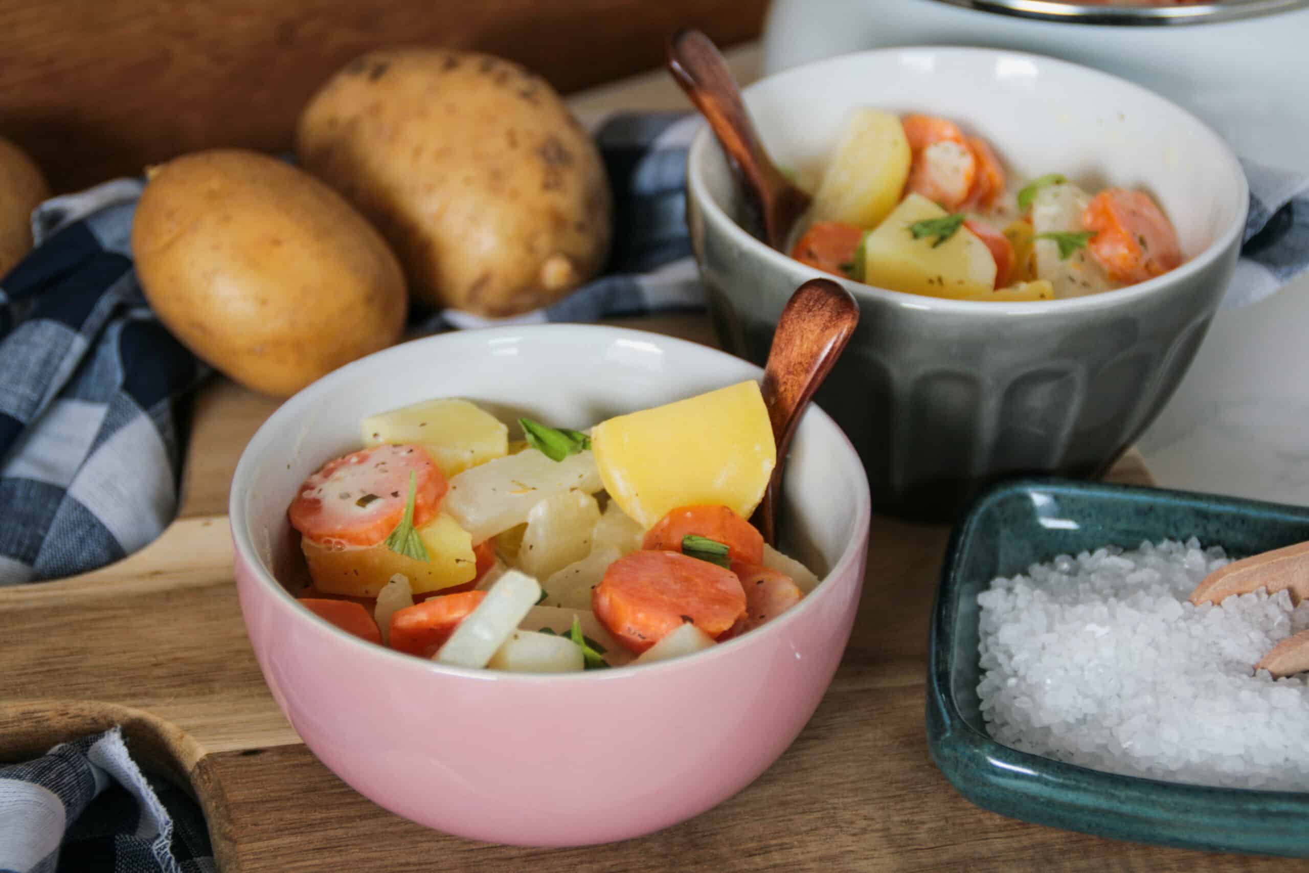 Das cremigste Kohlrabi-Möhrengemüse mit Kartoffeln • Kitchengoodies